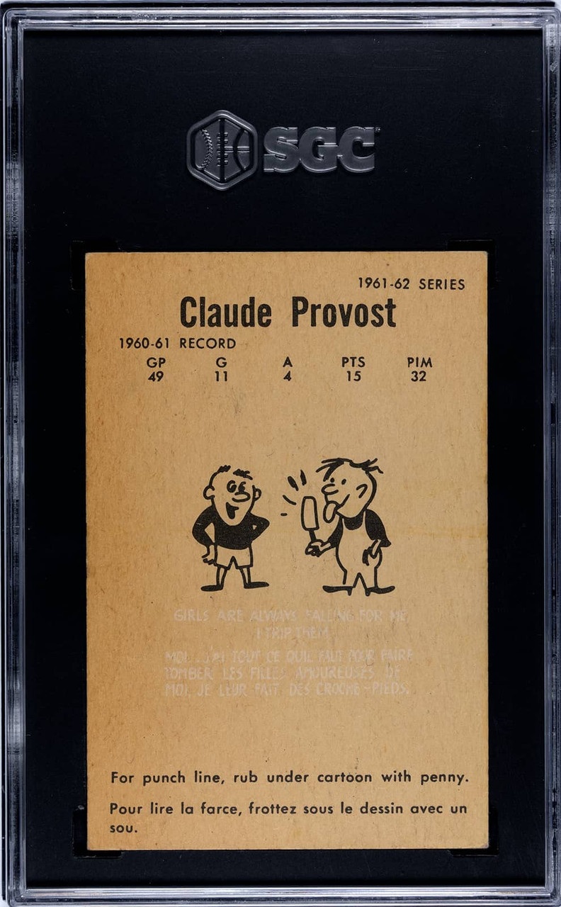 SGC 5 1961-62 Parkhurst Claude Provost #50 Montreal Canadiens