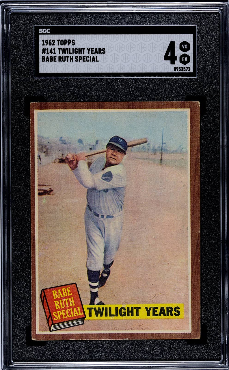 SGC 4 1962 Topps Babe Ruth #141 Babe Ruth Special New York Yankees HOF
