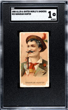 盃 (木地に純銀内張) ３客　打物師 鉄邦作 SGC 1 1888 N33 Allen & Ginter Farmer