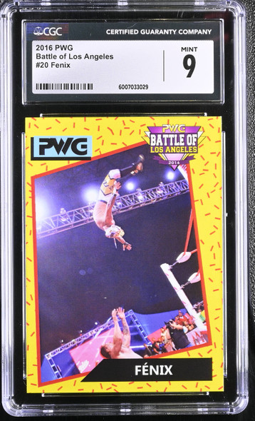 2016 PWG Fenix #20 Battle of Los Angeles RC CGC 9 front of card