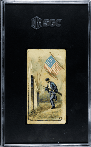 1889 Duke's Cigarettes W.S. Rosecrans N78 History Of Generals SGC 2.5 back of card