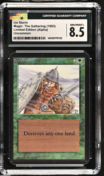 1993 Magic The Gathering Ice Storm Alpha Uncommon CGC 8.5 front of card