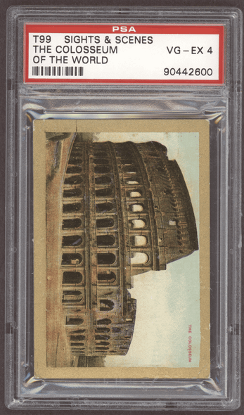 1911 T99 The Colosseum Sights & Scenes Of The World Factory No. 10 PSA 4 front of card