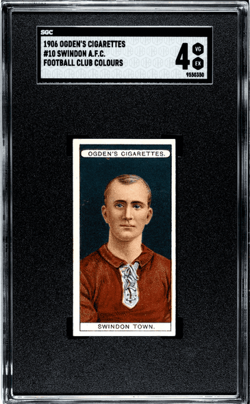 1906 Ogden's LTD. Swindon A.F.C. #10 Football Club Colours SGC 4 front of card