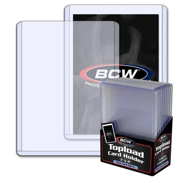 BCW Thick Card Topload Holder - 138 Pt. 10 Ct.