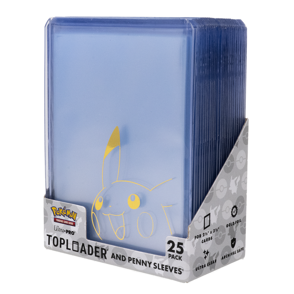 Ultra Pro Pokemon Pikachu 3x4 Toploader & Soft Sleeve Combo Pack