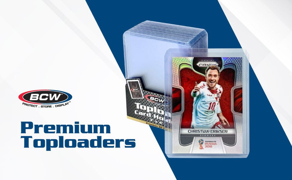 BCW Standard Card Topload Holder - 20 Pt. 25 Ct. premium toploader product graphic, detail view