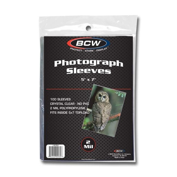 BCW Photo Sleeves 5x7 (100 Ct.)