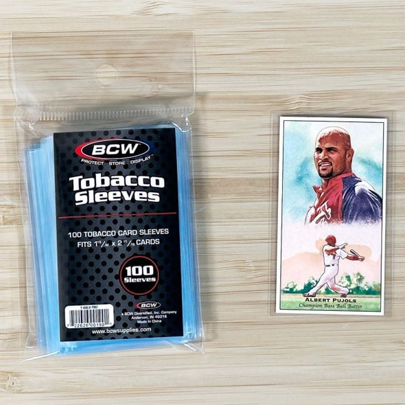 BCW Tobacco Card Sleeves 100 Ct.