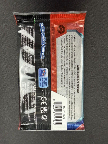 Pokémon SV10 Destined Rivals booster pack back