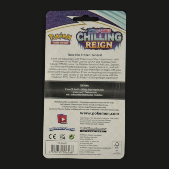 Pokemon Chilling Reign Morpeko Blister back