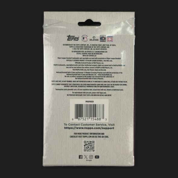 2026 Topps Series 1 Baseball Hanger Box back