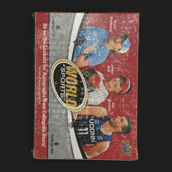 2025 Upper Deck World of Sports Volume 1 Blaster Box back