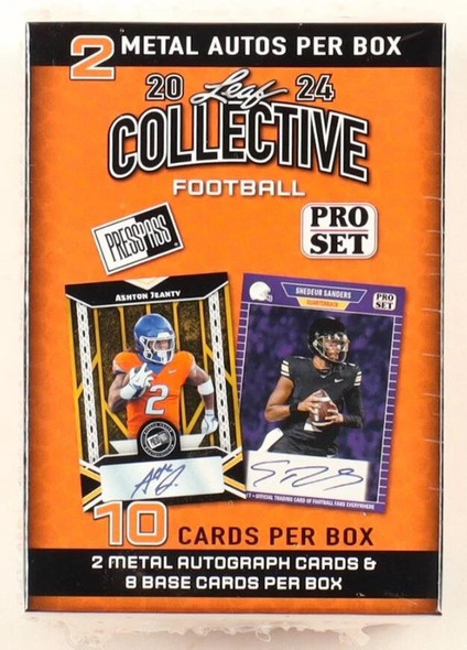 2024 Leaf Collective Football Blaster Box front
