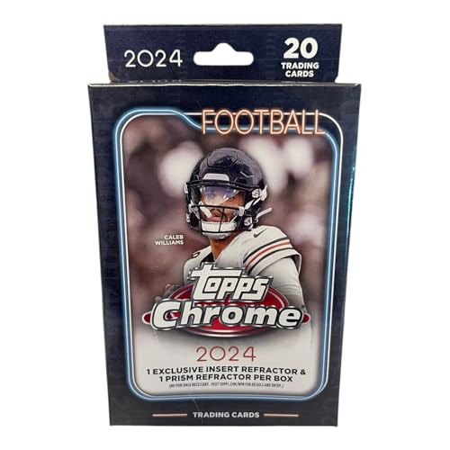 2024 Topps Chrome NFL Football Hanger Box front