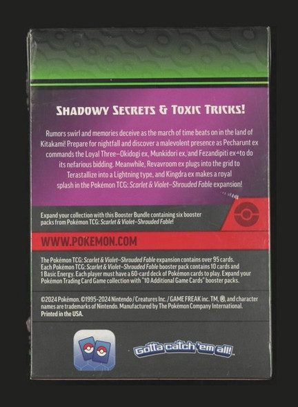 Pokémon Shrouded Fable Booster Bundle (6 Packs) back