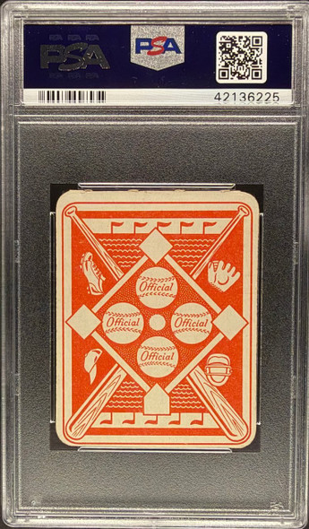 1951 Topps Red Back Gus Zernial #36 Philadelphia In Bio Philadelphia Athletics PSA 5 back of card
