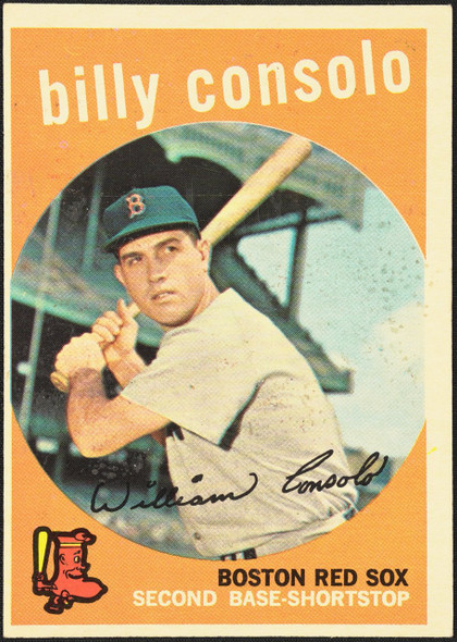 1959 Topps Billy Consolo #112 Boston Red Sox Good R100032 front of card