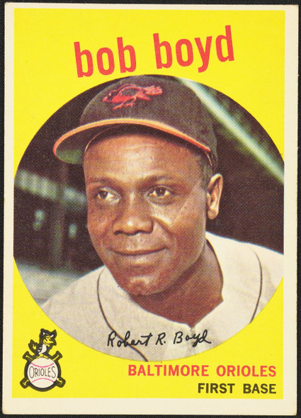 1959 Topps Bob Boyd #82 Baltimore Orioles EX R100053 front of card