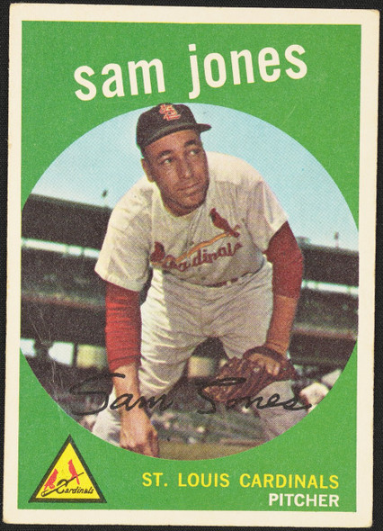 1959 Topps Sam Jones #75 St. Louis Cardinals EX R100055 front of card