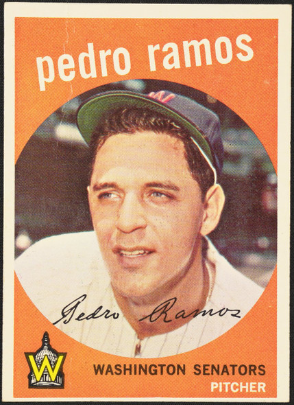 1959 Topps Pedro Ramos #78 Washington Senators Low Grade - Marks R100056 front of card