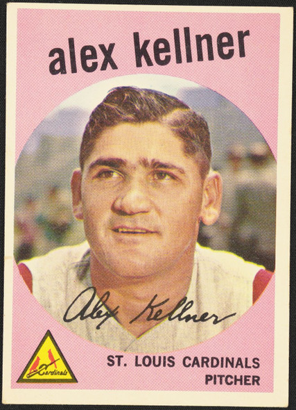 1959 Topps Alex Kellner #101 St. Louis Cardinals VG-EX R100059 front of card