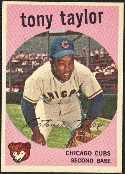 1959 Topps Tony Taylor #62 Chicago Cubs VG-EX R100066 front of card