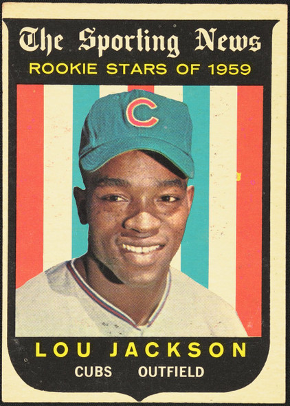 1959 Topps Lou Jackson #130 Rookie Stars Chicago Cubs RC VG R100070 front of card