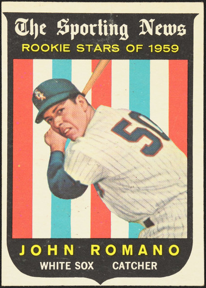 1959 Topps John Romano #138 Rookie Stars Chicago White Sox RC EX R100075 front of card