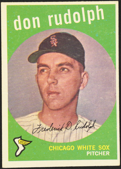 1959 Topps Don Rudolph #179 Chicago White Sox VG-EX R100086 front of card