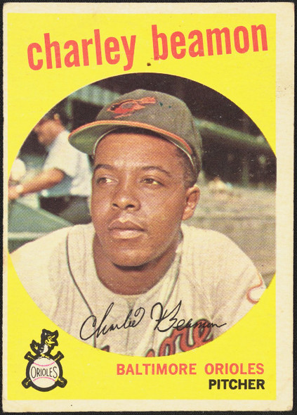 1959 Topps Charley Beamon #192 Baltimore Orioles RC EX R100094 front of card