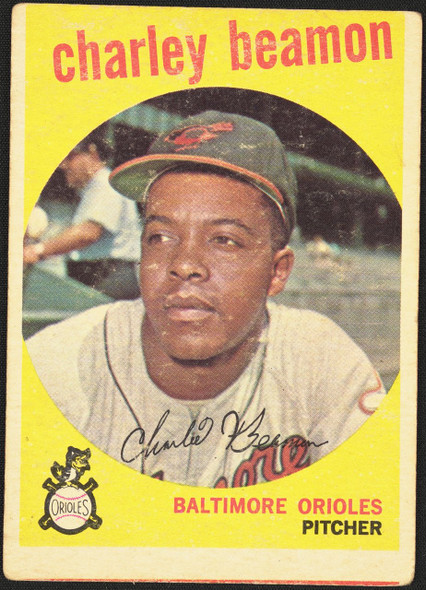 1959 Topps Charley Beamon #192 Baltimore Orioles RC VG R100095 front of card