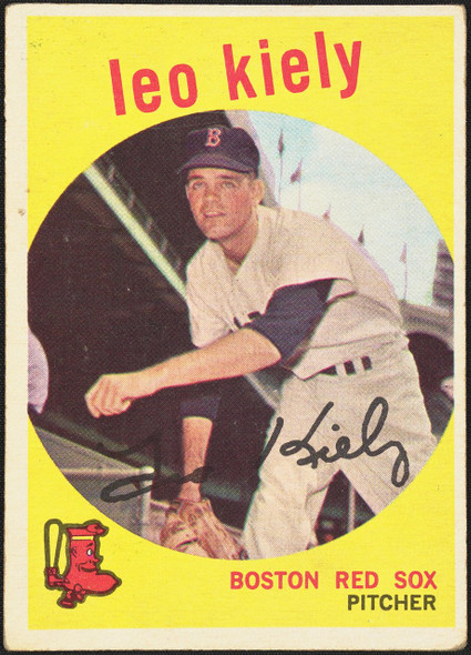 1959 Topps Leo Kiely #199 Gray Back Boston Red Sox VG-EX R100099 front of card