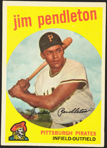 1959 Topps Jim Pendleton #174 Pittsburgh Pirates EX R100107 front of card