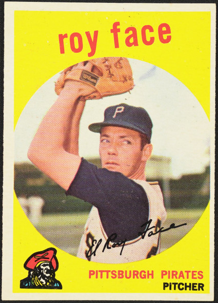 1959 Topps Roy Face #339 Pittsburgh Pirates VG-EX R100110 front of card
