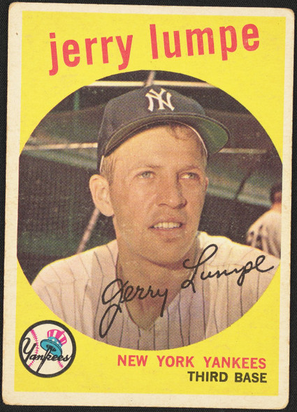 1959 Topps Jerry Lumpe #272 Gray Back New York Yankees VG R100117 front of card