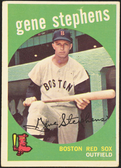 1959 Topps Gene Stephens #261 White Back Boston Red Sox Good R100141 front of card