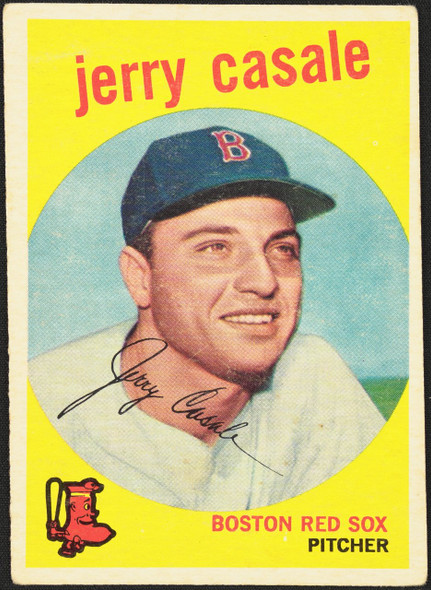 1959 Topps Jerry Casale #456 Boston Red Sox RC VG front of card