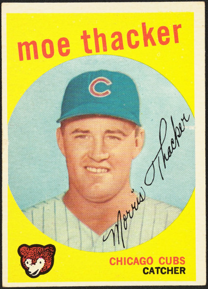 1959 Topps Moe Thacker #474 Chicago Cubs RC EX R100187 front of card