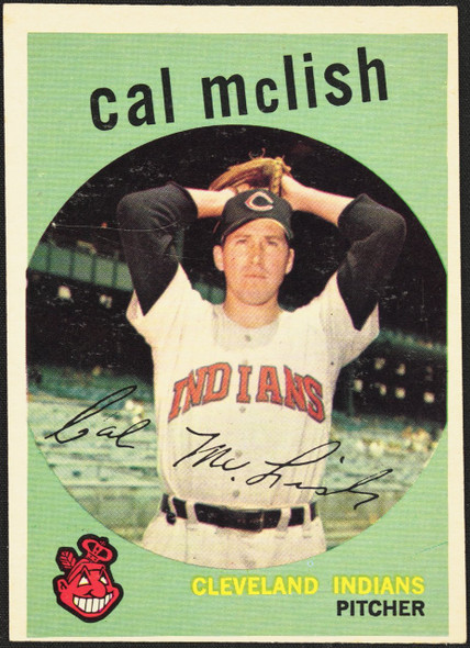 1959 Topps Cal McLish #445 Cleveland Indians VG-EX R100198 front of card