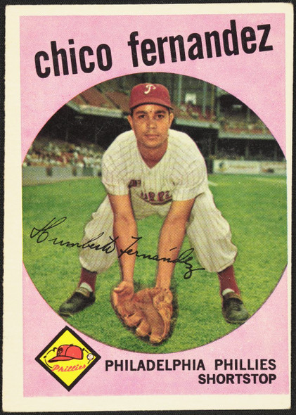 1959 Topps Chico Fernandez #452 Philadelphia Phillies EX R100224 front of card
