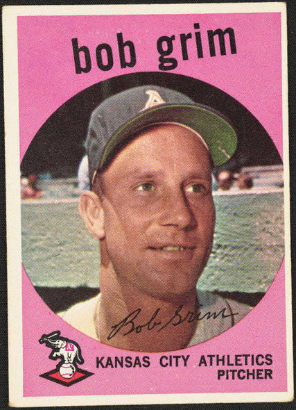 1959 Topps Bob Grim #423 Kansas City Athletics EX R100226 front of card