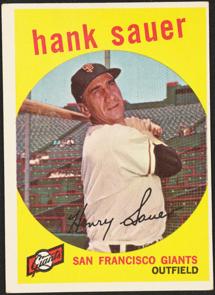 1959 Topps Hank Sauer #404 San Francisco Giants VG-EX R100239 front of card