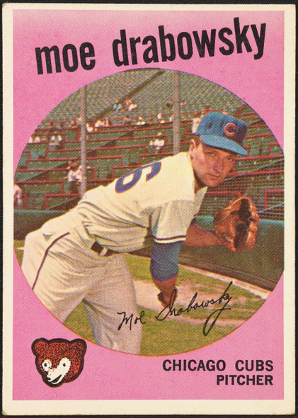 1959 Topps Moe Drabowsky #407 Chicago Cubs EX R100243 front of card