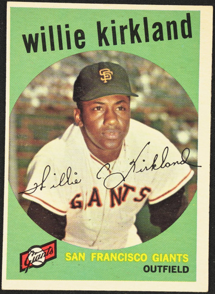 1959 Topps Willie Kirkland #484 San Francisco Giants EX R100257 front of card