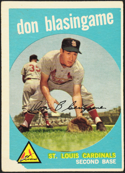 1959 Topps Don Blasingame #491 St. Louis Cardinals Fair R100266 front of card
