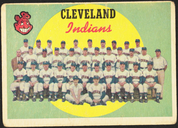 1959 Topps Cleveland Indians #476 Team Checklist Cleveland Indians VG R100297 front of card