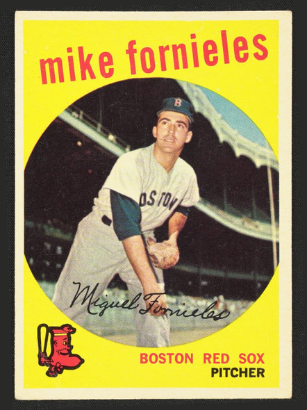 1959 Topps Mike Fornieles #473 Boston Red Sox EX R100301 front of card