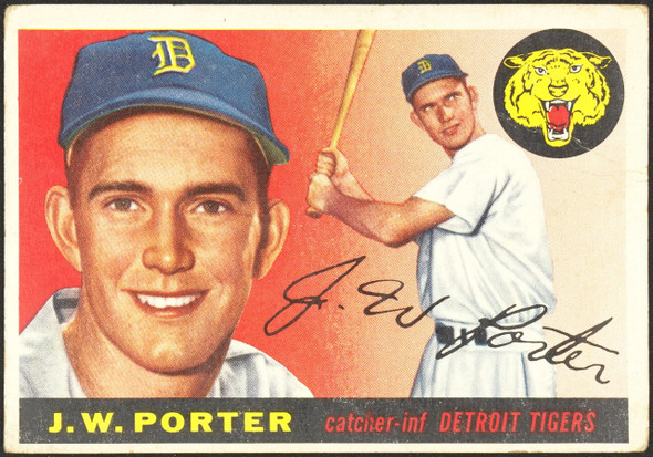 1955 Topps J.W. Porter #49 Detroit Tigers Fair front of card