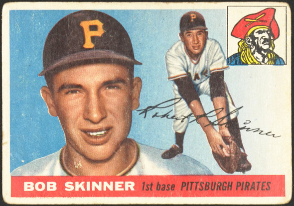 1955 Topps Bob Skinner #88 Pittsburgh Pirates RC Low Grade - Creases front of card